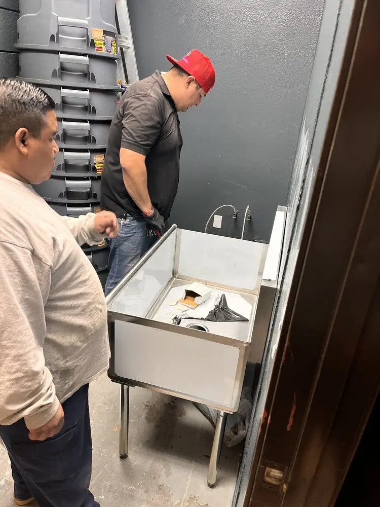 Commercial plumbing and sink installation in Berea