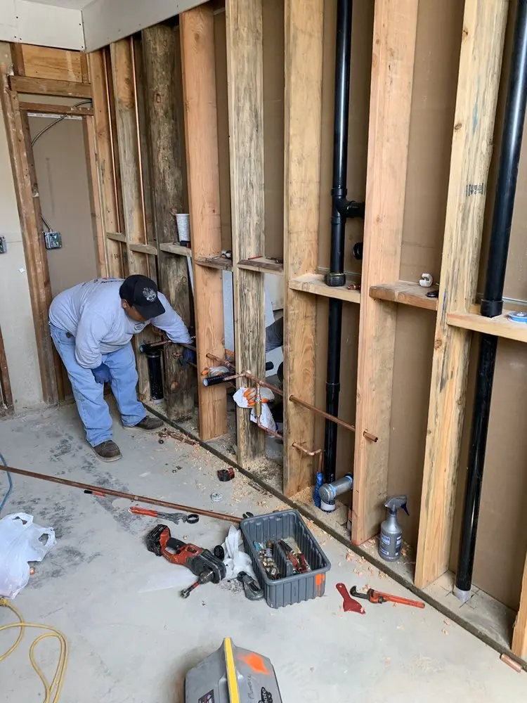 Commercial rough-in plumbing for Gas Line Repair in Berea